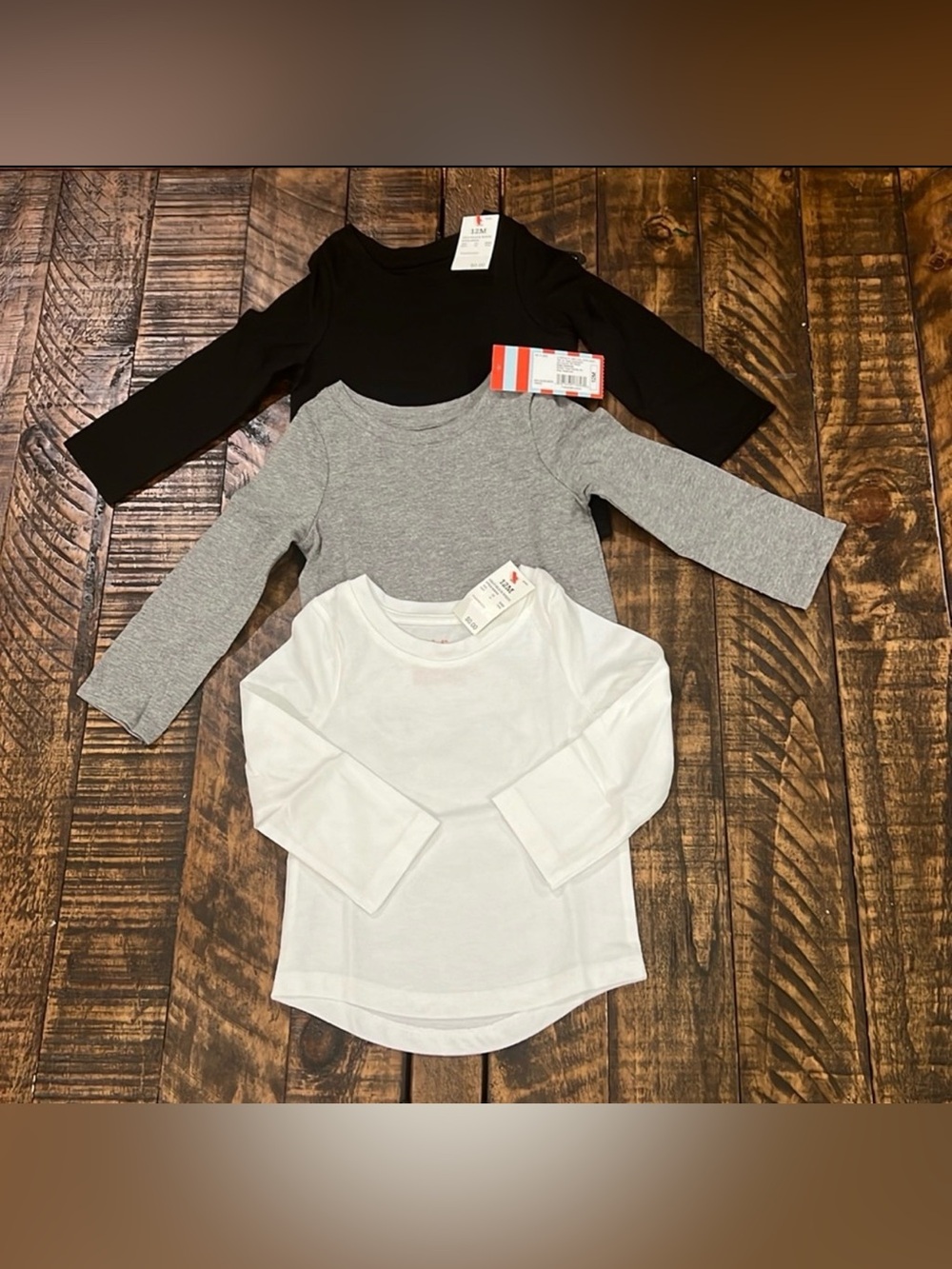 Gray Black White long sleeve T-shirts lot by Cat & Jack